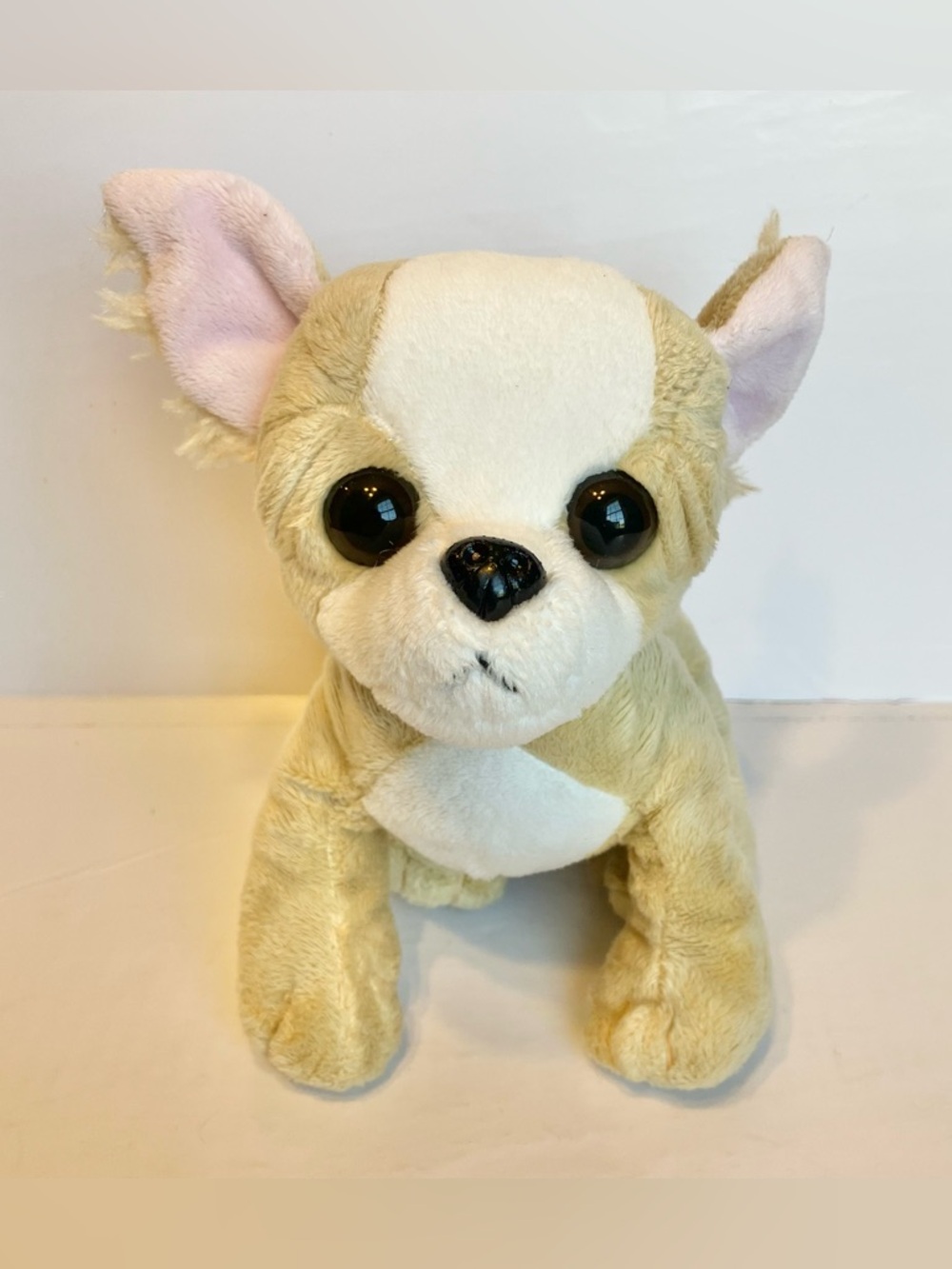 Ganz Webkinz Chihuahua HM104 Plush Puppy Toy Tan & White Stuffed Animal Dog